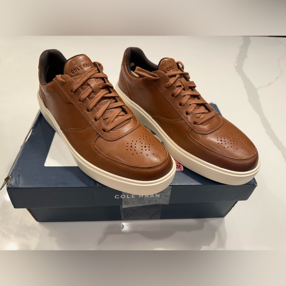 Cole Haan Men's Tan Leather Sneakers